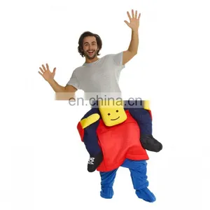 Funny Halloween Carnival Party Piggyback Ride On Square Face Costume thumbnail-1