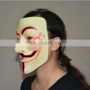 Masquerade & Halloween Vendetta Flash El Wire Led Glowing Mask thumbnail-5
