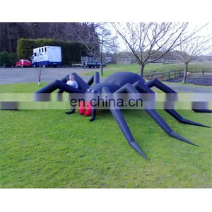 China Advertising Giant Outdoor Inflatable Spider Halloween Decoration for Sale thumbnail-3