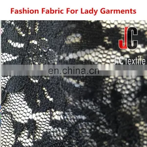 JC1723 Wholesale Nylon Spandex Fashion Design Nylon Lace Fabric for Wedding thumbnail-5