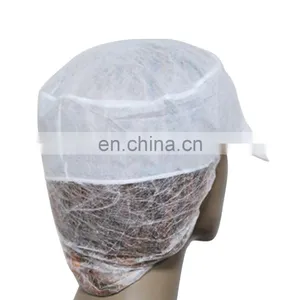Non Woven Disposable PP Snood Cap With Peak and Hairnet thumbnail-2