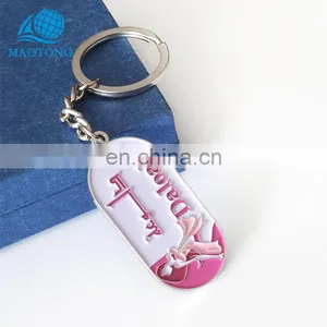 Cheap Custom Made High End Metal Keychain Keyrings High Quality Embossed Key Chain Mnaker thumbnail-2