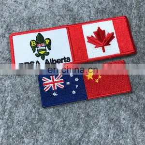 Custom Embroidery Flag Patch, Custom Usa Flag Patch thumbnail-4