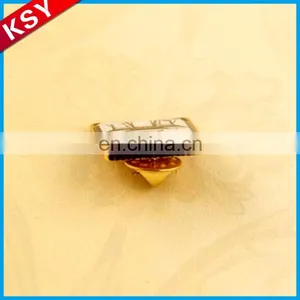 Fashionable Trade Assurance Supplier Christmas Metal Alphabet Letter Printing Biker Pin Badges thumbnail-2