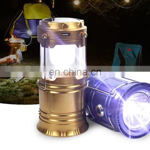 2 in 1 Handle Torch Fold Wild Night Hunting Work LED Hook Lantern Camping Light thumbnail-2