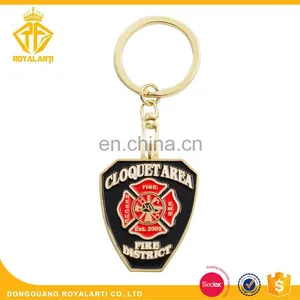 High Quality Hard Enamel Custom Metal Keychain for Fort Collins Officer thumbnail-2