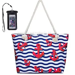 Large Waterproof Tote Beach Bag for Travel From China thumbnail-1