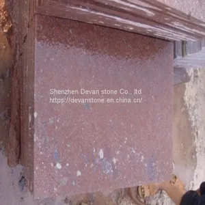 Red Prophyry Granite Polished Floor Tiles thumbnail-1