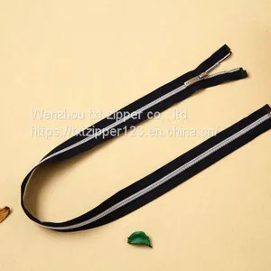 #3 #4 #5 #8 Nylon Zipper Open End Metal Top and Bottom Stop thumbnail-5