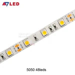 Adled Light 10mm Pcb Width 12v Smd 5050 High Lumen Led Strip Light for Wardrobe thumbnail-1