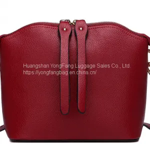 New Cowhide Shell Bag European and American Fashion Leather Women's Bag One Shoulder Slanted Small Bag thumbnail-4