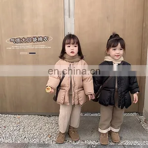 Hot Selling High Quality Kids Down Coats Black Fashion Wholesale Baby Girls Winter Clothes thumbnail-5