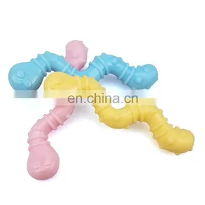Earthworm Shape Puppy Chew Toy Play Toy Safe Material and Cute Shape thumbnail-5