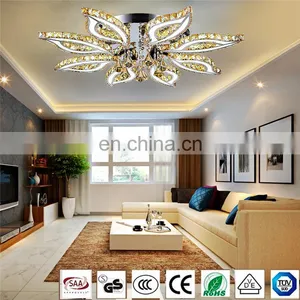 Factory Price Hot Sale Led Fancy Crystal Ceiling Light for Living Room thumbnail-3