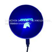 Customer Design Portable LED Flash Wireless Cell Phone Charger Wireless Charger Manufacturer Fast Wireless Charger Manufacturer thumbnail-1