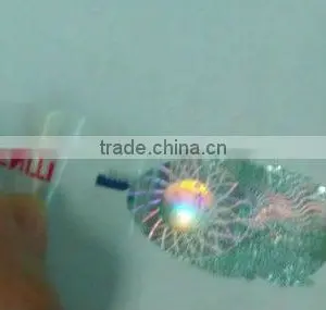 Hologram Hot Stamping Foil Anti-fake Label Hologram Sticker Custom Security Holographic Label With Logo thumbnail-1