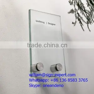 Stainless Steel Signage Acrylic Holder Glass Standoff thumbnail-1