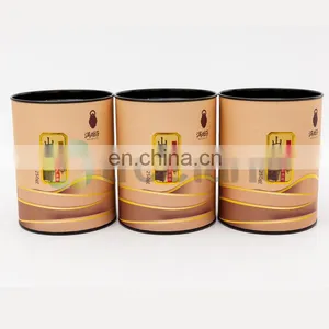 Custom Color Printing Paper Tube Packaging Box Melon Seeds Package With Tin Lid thumbnail-1
