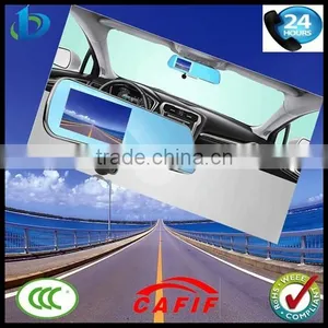 5 Inch Ultra-thin Bluetooth Rearview Mirror Handsfree Car Kit thumbnail-1