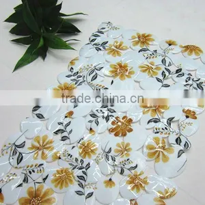 Printed Rose Flower Bathtub Mat Bath Mat thumbnail-3