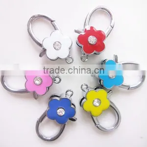 Alloy Flower Lobster Keychain Charm thumbnail-1
