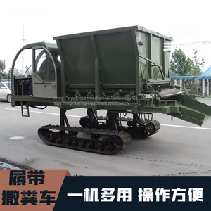 Self Propelled Crawler Manure Spreader Organic Manure Farmer Manure Spreader thumbnail-3