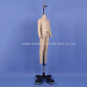 Fast Delivery Child Mannequins Fiberglass Dress Forms Covered With Fabric Tailor Mannequin Forms Size #120 thumbnail-2