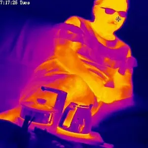 Thermal Imaging Camera for Temperature Measurement, Fire Alarm, Pan Tilt Camera for Forest/warehouse Fire Prevention thumbnail-4