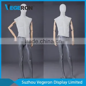 Flexible Male Mannequin With Wood Arms thumbnail-6