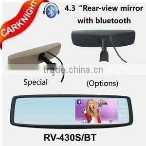 Good Quality 4.3 Inch TFT-LCD Rearview Mirror Car Monitor Touch Button thumbnail-1