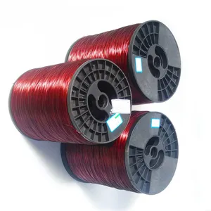 Factory Supplied 200 Class Round Aluminum Electrical Wires Flat Magnet Wire With Enameled Aluminum for Motor Transformer thumbnail-1