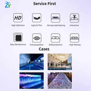 Full-color SMD Indoor Animation Led Display for Concert Stage Banquet LED Rolling Flexible Floor Led Tiles thumbnail-6