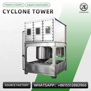 Industrial Cyclone Tower Waste Gas Treatment Equipment PP Cyclone Spray Tower for Printing and Painting thumbnail-5