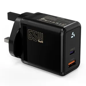 Compact Travel 65W USB-C GaN Charger EU Plug Multi Protocol Fast Charging Power Adapter thumbnail-2
