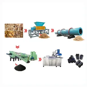 Charcoal Briquettes Sawdust Coconut Shell Turn Olive Pomace Into Charcoal Briquette Making Machine EPC thumbnail-1