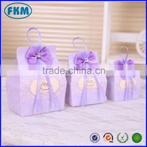 Wedding Favors Gifts Candy Box Chocolate Box W Bow Gifts Bag Supply thumbnail-2