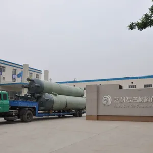 304 Stainless Steel Fittings FRP Waste Acid Storage Tanks Vertical Cylindrical Design thumbnail-2