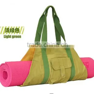 Reusable Eco-friendly Waterproof Canvas Yoga Mat Bag thumbnail-4