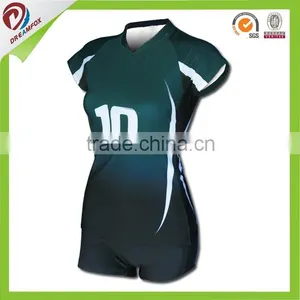 2015 New Fashion Cheap Volleyball Jersey Volleyball Uniform for Sale thumbnail-2
