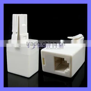 BT 6P4C Male to RJ11 Female Plug Telephone ADSL Splitter Connector thumbnail-1