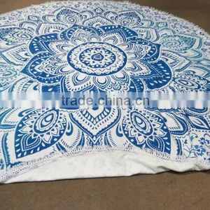 Hippie Beach Blanket Mandala Tapestries Towel thumbnail-4