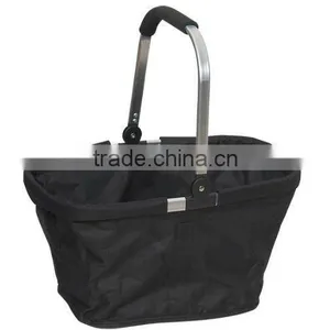 2012 Promotional 600D Aluminum Foldable Shopping Basket thumbnail-1