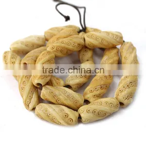 OB030 For Bracelets or Necklace Carved Chunky Bone Beads thumbnail-1