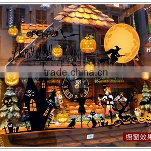 ALFOREVER PVC Halloween Big Size Sticker,pvc Halloween Decals thumbnail-2