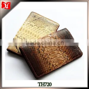 Custom High Quality Genuine Leather Python Skin Passport Holder thumbnail-1