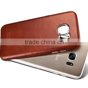 Original Icarer Vintage Series High Quality Real Leather Rubber Back Case for Samsung S7 Edge MT-5682 thumbnail-5