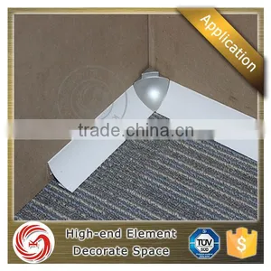 China Top Ten Supplier Inner Corner Outer Corner Aluminium Wall Skirting Board With Clips thumbnail-6