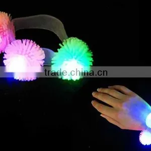 Flashing Led Light up Toy Nice Transparent Wristband thumbnail-1