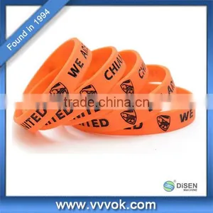 Promotional Cheap Free Debossed Silicone Wristband thumbnail-1