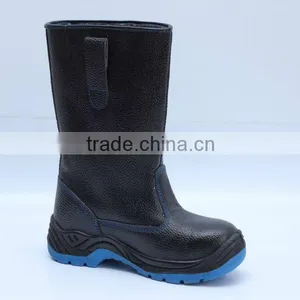 Oil Resistant Steel Toe Genuine Leather Safety Boots Pu Injection thumbnail-3